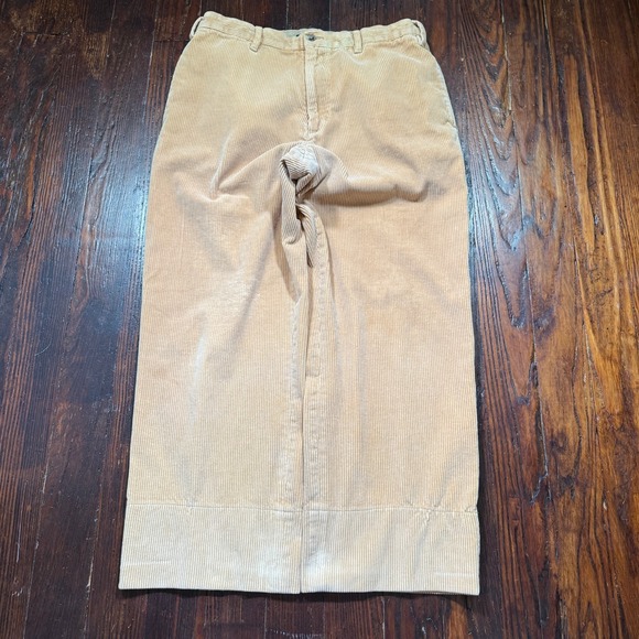 Vintage Eddie Bauer Corduroy Pants 36x28 Beige Whale Baggy Loose 90s Y2K Skater - Picture 1 of 11